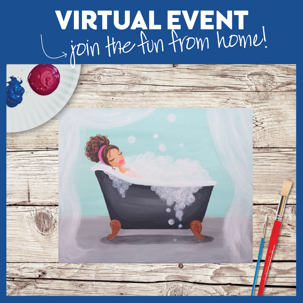 LIVE INTERACTIVE VIRTUAL CLASS - ART KIT INCLUDED (HAVE SUPPLIES? THEN IT'S ONLY $15!)